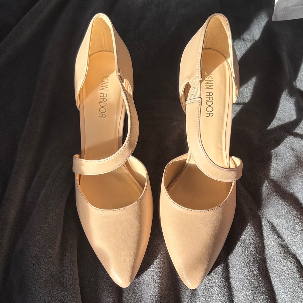 Jenn Ardor Women's Beige Heels